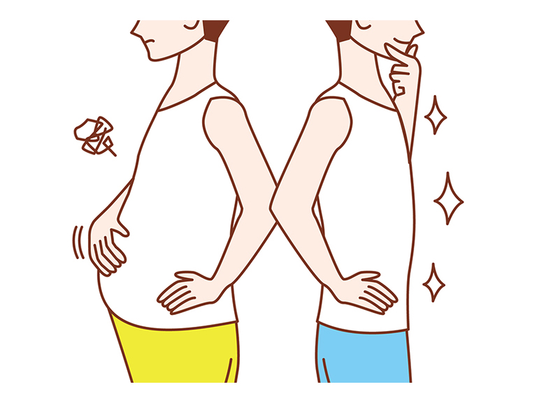 ぽっこりお腹を呼吸で引き締める！<br>深い呼吸エクササイズ