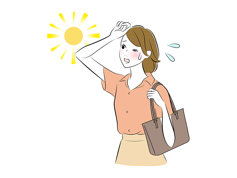 汗活(あせかつ)と手のひら冷却で<br>熱中症対策